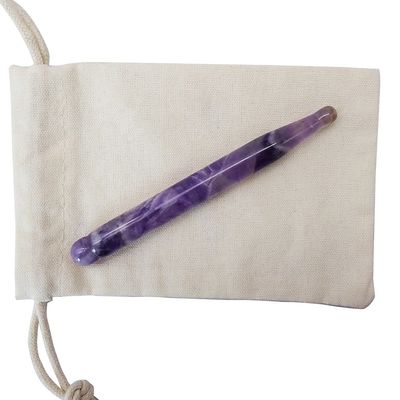 Slank Gezicht Gua sha Tools Natuurlijke Amethyst Acupressure Guasha Massage Therapy Pen voor het hele lichaam diepe weefsel pijnverlichting