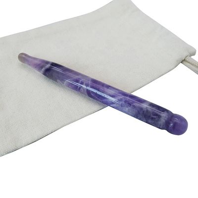 Slank Gezicht Gua sha Tools Natuurlijke Amethyst Acupressure Guasha Massage Therapy Pen voor het hele lichaam diepe weefsel pijnverlichting