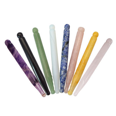 Slank Gezicht Gua sha Tools Natuurlijke Amethyst Acupressure Guasha Massage Therapy Pen voor het hele lichaam diepe weefsel pijnverlichting