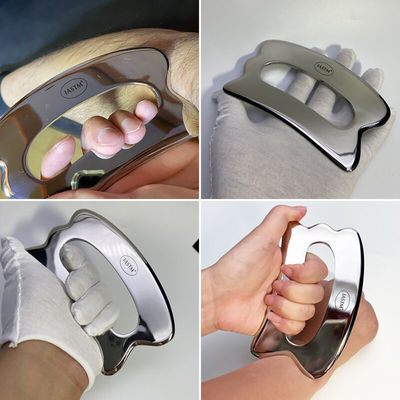 Handheld 2024 Roestvrij staal Gua Sha massagetool voor lichaam zacht weefsel ontspannen Technisch gepolijst gepolijst Handheld