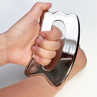 Handheld 2024 Roestvrij staal Gua Sha massagetool voor lichaam zacht weefsel ontspannen Technisch gepolijst gepolijst Handheld