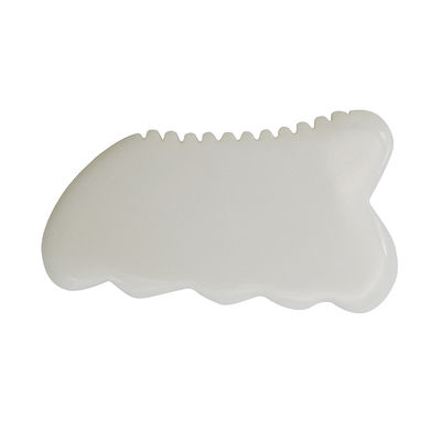 Dagelijkse anti-veroudering gezondheid en huidverzorging gereedschappen witte jade guasha bord met custom gua sha gezichtsmassage hulpmiddel