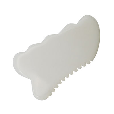 Dagelijkse anti-veroudering gezondheid en huidverzorging gereedschappen witte jade guasha bord met custom gua sha gezichtsmassage hulpmiddel