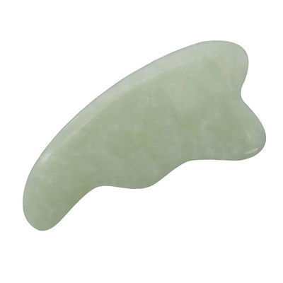 Gepersonaliseerd Logo Groene natuurlijke Spa Gua Sha Scalp Massage Tool voor het schrapen van gezichts- en lichaamshuid Gepolijste Guasha Face Massagers