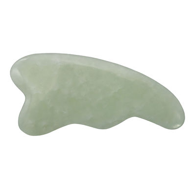 Gepersonaliseerd Logo Groene natuurlijke Spa Gua Sha Scalp Massage Tool voor het schrapen van gezichts- en lichaamshuid Gepolijste Guasha Face Massagers