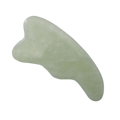 Gepersonaliseerd Logo Groene natuurlijke Spa Gua Sha Scalp Massage Tool voor het schrapen van gezichts- en lichaamshuid Gepolijste Guasha Face Massagers