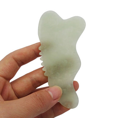 Xiuyan Jade Gua Sha Massage Tool voor Gezicht Sculpting Body Massager bevordert de bloedstroom en vermindert spanning Makkelijk vast te houden
