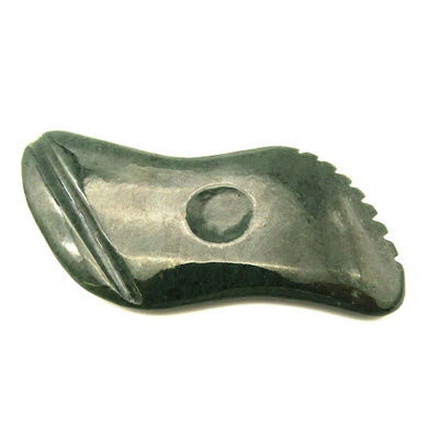 Natuurlijk donkergroen Nefriet Jade Gua Sha Body Massage Tools Traditioneel schrapen voor het volledige lichaam 11.8cm*6cm*0.9cm