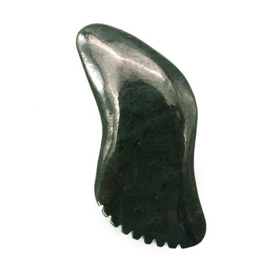 Natuurlijk donkergroen Nefriet Jade Gua Sha Body Massage Tools Traditioneel schrapen voor het volledige lichaam 11.8cm*6cm*0.9cm