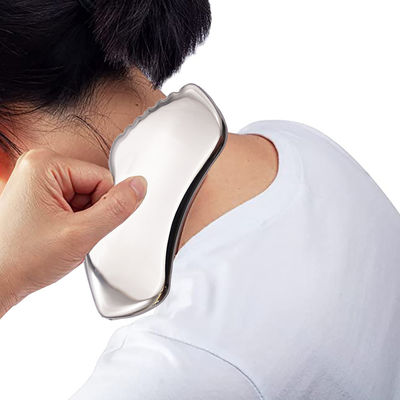 Gezichtsmassageur Handheld roestvrij staal Gua Sha schrapen hulpmiddel voor SPA-behandeling