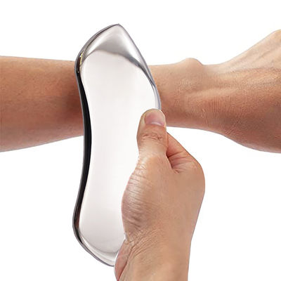 Gezichtsmassageur Handheld roestvrij staal Gua Sha schrapen hulpmiddel voor SPA-behandeling