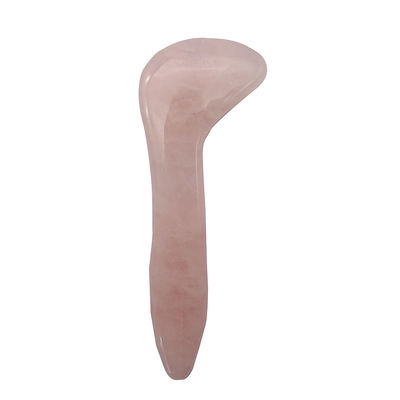 2024 Product Gepolijst Technisch Natuurlijk Roze Kwarts Jade Gua Sha Massage Tool voor Gezichtsmassage Geschenkdoos MOQ 100pcs