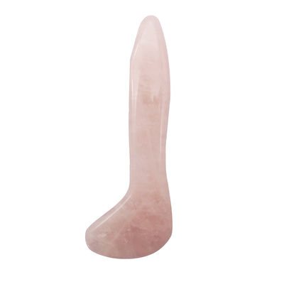 2024 Product Gepolijst Technisch Natuurlijk Roze Kwarts Jade Gua Sha Massage Tool voor Gezichtsmassage Geschenkdoos MOQ 100pcs