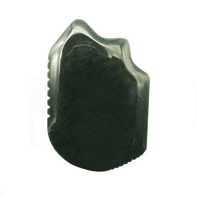 2024 Trend Producten Natuurlijke Jade Steen Guasha Tool voor Gezicht en Lichaam Schrapen Board Donkergroen Nefriet Massage Area