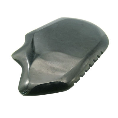 2024 Trend Producten Natuurlijke Jade Steen Guasha Tool voor Gezicht en Lichaam Schrapen Board Donkergroen Nefriet Massage Area