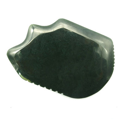 2024 Trend Producten Natuurlijke Jade Steen Guasha Tool voor Gezicht en Lichaam Schrapen Board Donkergroen Nefriet Massage Area