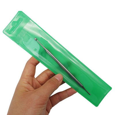 Gepolijste IASTM Dual Head Gezichtsreflexologie Tools Roestvrij staal Draagbare oor acupunctuur Body Point Probe Gezichtsreflexologie Massage Tool