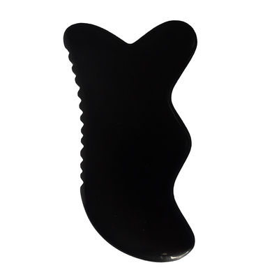 Gua Sha Massage Tool Natuurlijke Zwarte Bian Stone Guasha Tool voor Voet Nek Achterkant Gezichtsmassage