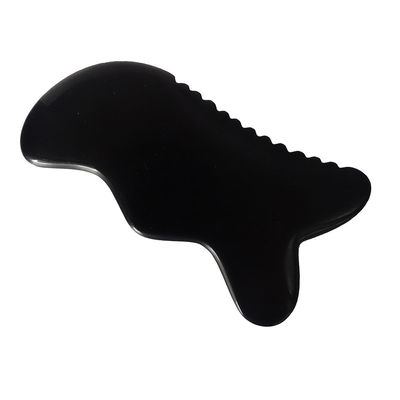 Gua Sha Massage Tool Natuurlijke Zwarte Bian Stone Guasha Tool voor Voet Nek Achterkant Gezichtsmassage