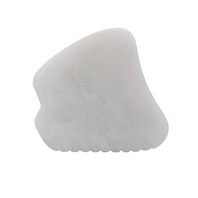 Muziekfunctie Wit Jade Gua Sha Massage Tool voor SPA Therapie Gepolijste natuurlijke Jade Stone Gezichtsmassage Guasha Tool