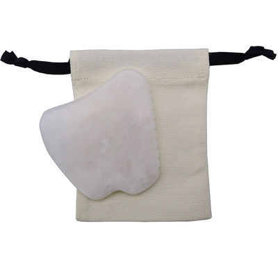 Muziekfunctie Wit Jade Gua Sha Massage Tool voor SPA Therapie Gepolijste natuurlijke Jade Stone Gezichtsmassage Guasha Tool