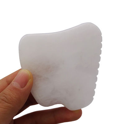 Muziekfunctie Wit Jade Gua Sha Massage Tool voor SPA Therapie Gepolijste natuurlijke Jade Stone Gezichtsmassage Guasha Tool