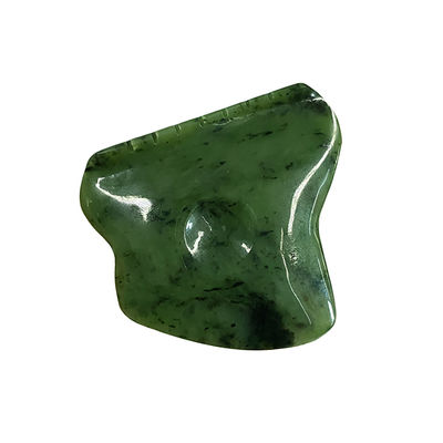 Body Massager Groene Nefriet Jade Gua Sha Scraping Massage Tool voor gezichtsspanning loslaten en zelfhulp