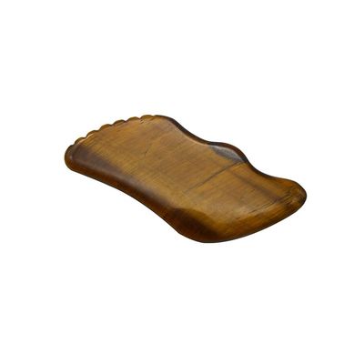 Handgemaakte handgemaakte Gua Sha natuurlijke tijger oog huid massager voor gezicht ogen nek nodieuze spier ontspanning OEM ODM