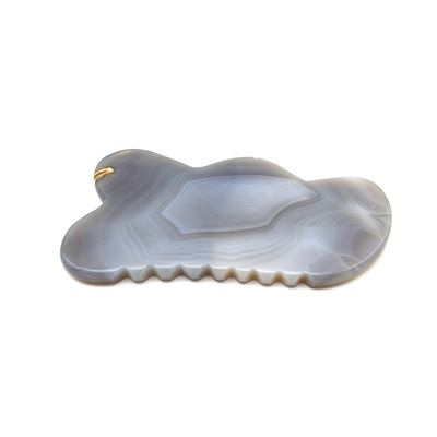 Handgemaakte natuurlijke Agate Gua Sha Scraping Massage Board voor Acupunctuur Therapie Handgemaakte en traditionele