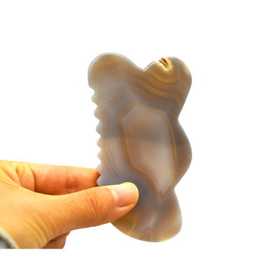 Handgemaakte natuurlijke Agate Gua Sha Scraping Massage Board voor Acupunctuur Therapie Handgemaakte en traditionele