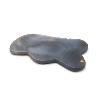 Handgemaakte natuurlijke Agate Gua Sha Scraping Massage Board voor Acupunctuur Therapie Handgemaakte en traditionele