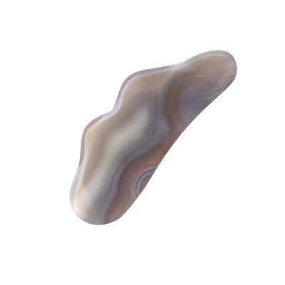 Handgemaakte natuurlijke Agate Gua Sha Steen Essentieel voor lichaamsmassage en acupunctuurbehandeling
