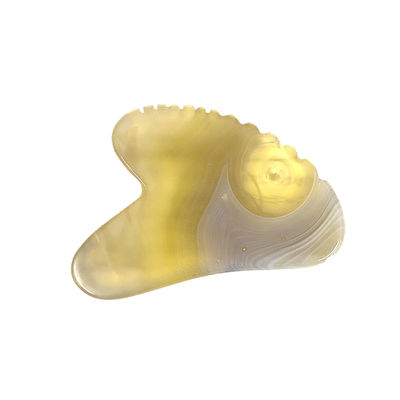 Custom Logo Massage Producten Natuurlijke Kersenbloesem Agate Sha Gua Board voor Gua Sha Therapie