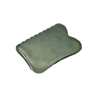 Zelfhulpmassagetool 200g Natuurlijk donkergroen Nefriet Gua Sha Steenbord voor gepersonaliseerde lichaamsmassage