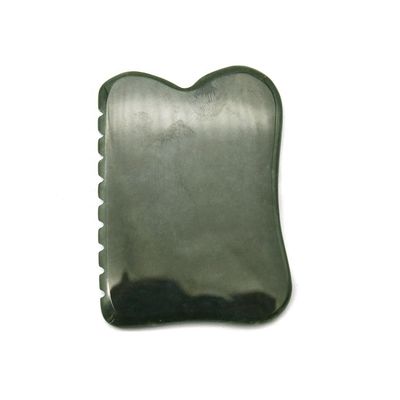 Zelfhulpmassagetool 200g Natuurlijk donkergroen Nefriet Gua Sha Steenbord voor gepersonaliseerde lichaamsmassage
