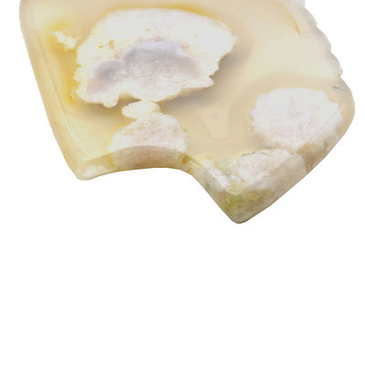 Massageproducten Natuurlijke kersenbloesem Agate Guasha Board voor zelfhulp Massage abkgs-210