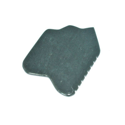 Donkergroen Nefriet Gezicht Jade Steen Guasha Massager Board voor gezichtsbloedcirculatie