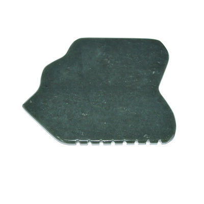 Donkergroen Nefriet Gezicht Jade Steen Guasha Massager Board voor gezichtsbloedcirculatie