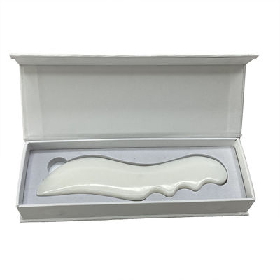 Body Massager Witte Jade Gua Sha Steen voor het schrapen Gezichtsmassage Tools en Beauty SPA Massage