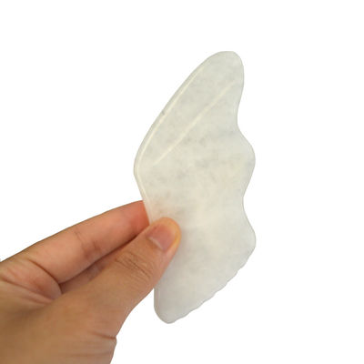 2024 White Jade Massage Device Custom Gezicht en lichaam Gua Sha Stone Scraping Board voor OEM/ODM