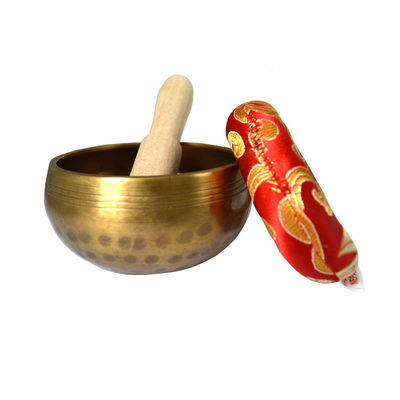 Cooper Materiaal Nepal Chakra Gold Yoga Meditatie Tibetaanse Custom Singing Bowl Set voor geluidstherapie