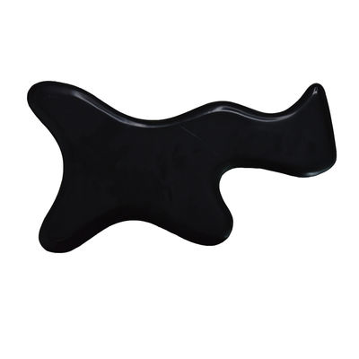 Zwarte Bian Stone Gua Sha Scraping Massage Board voor volledige lichaam lymfatische drainage en pijnverlichting
