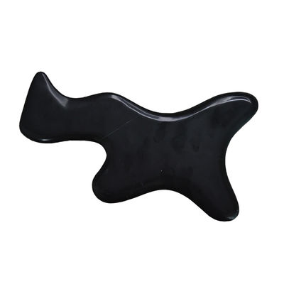 Zwarte Bian Stone Gua Sha Scraping Massage Board voor volledige lichaam lymfatische drainage en pijnverlichting