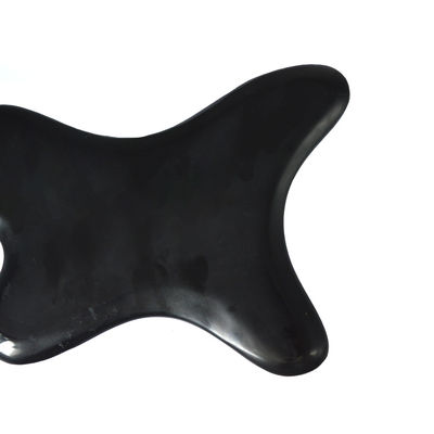 Zwarte Bian Stone Gua Sha Scraping Massage Board voor volledige lichaam lymfatische drainage en pijnverlichting
