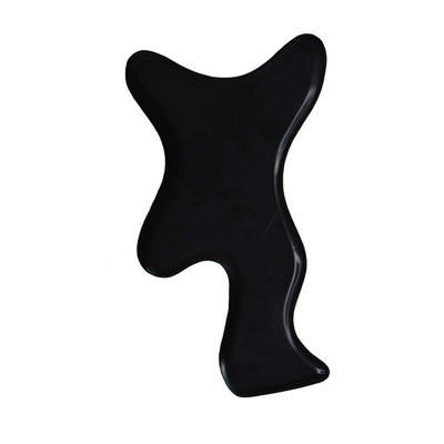Zwarte Bian Stone Gua Sha Scraping Massage Board voor volledige lichaam lymfatische drainage en pijnverlichting