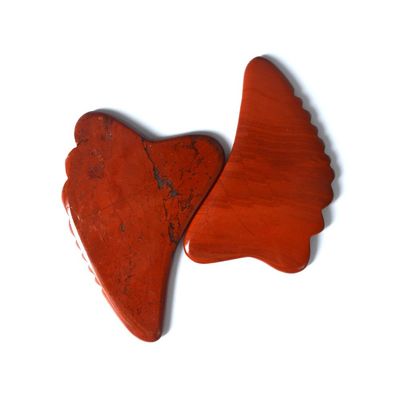 Rood Jasper Massage Hammer voor SPA Acupunctuur Lichaam Leg Gezicht Jade Guasha Massager Board Gua Sha Tool