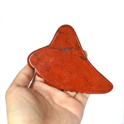 Rood Jasper Massage Hammer voor SPA Acupunctuur Lichaam Leg Gezicht Jade Guasha Massager Board Gua Sha Tool