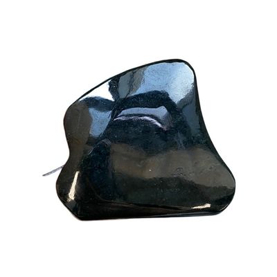 Gezichtssculptuur Donkergroen Nefriet Jade Gua Sha Stenen met Ridge Tanden en Duim Loops 2021 Populair