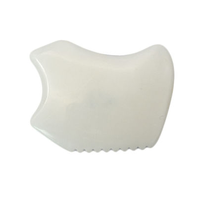 White Jade Gua Sha Massage Tool voor gezichtsmassage en lichaam SPA Acupunctuur Acupressure 9.5cm*7.5cm*0.7cm