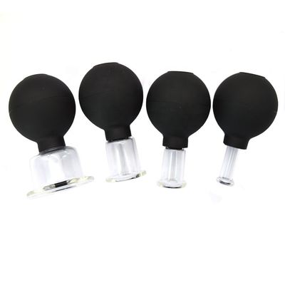 2024 Glas Rubber Massage Vacuüm Massage Cupping Set Therapie Machine Voor Lichaam Gezicht Achterbeen Leg Schouder Met Gepersonaliseerd Logo